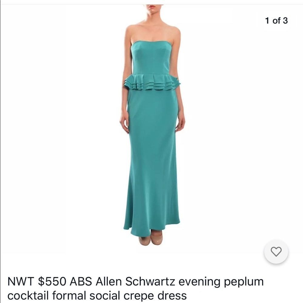 ABS by Allen Schwartz Peplum Gown - Picture 13 of 13
